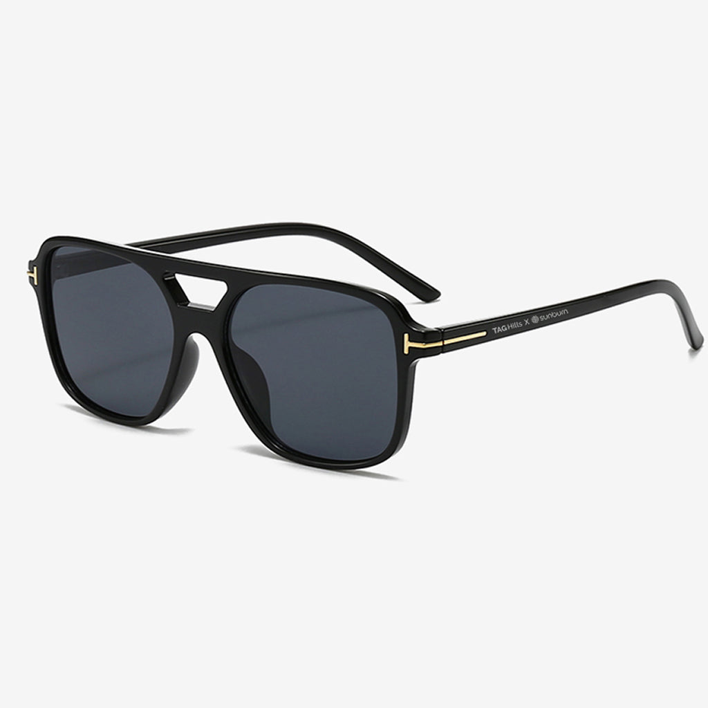 TAGHills X Sunburn Sunglasses THAS0156 - C1-Black Black