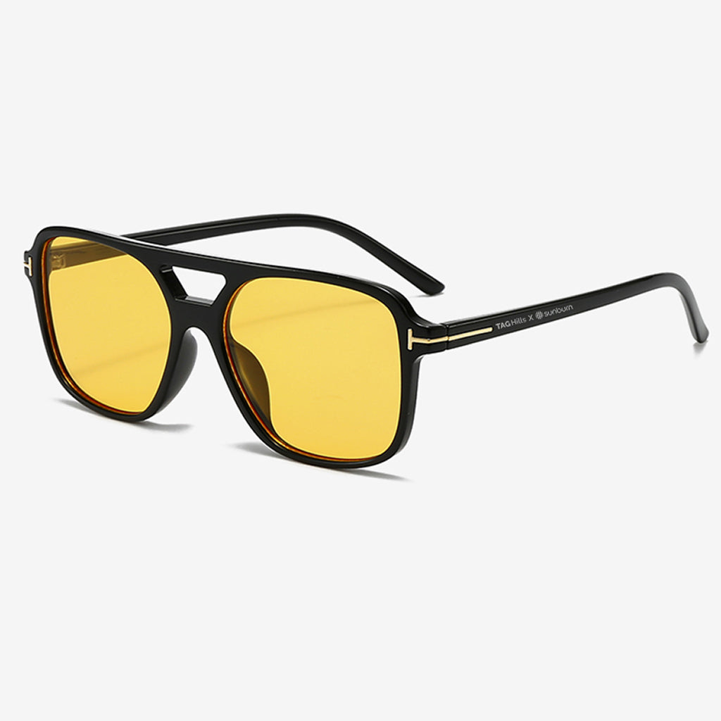 TAGHills X Sunburn Sunglasses THAS0156 - C4-Black Yellow