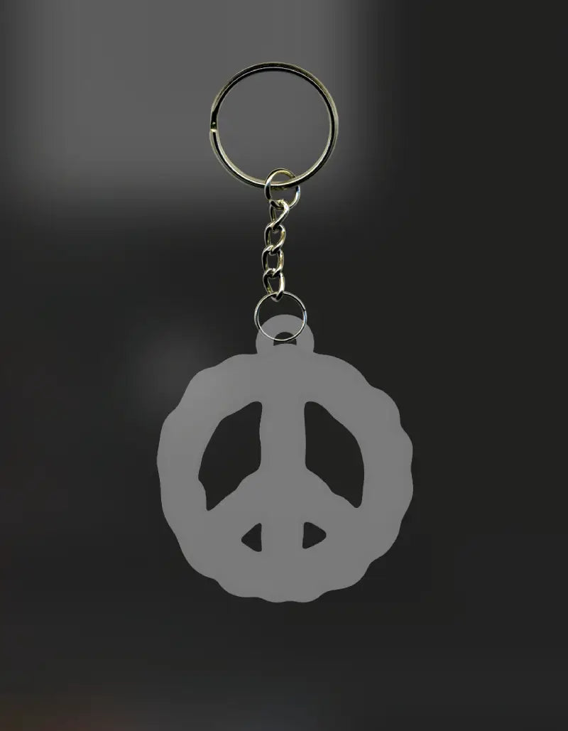 Peace Charm Keychain