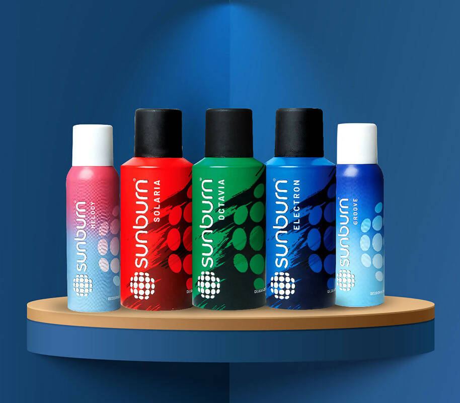 Sunburn combo of 5 deodorants