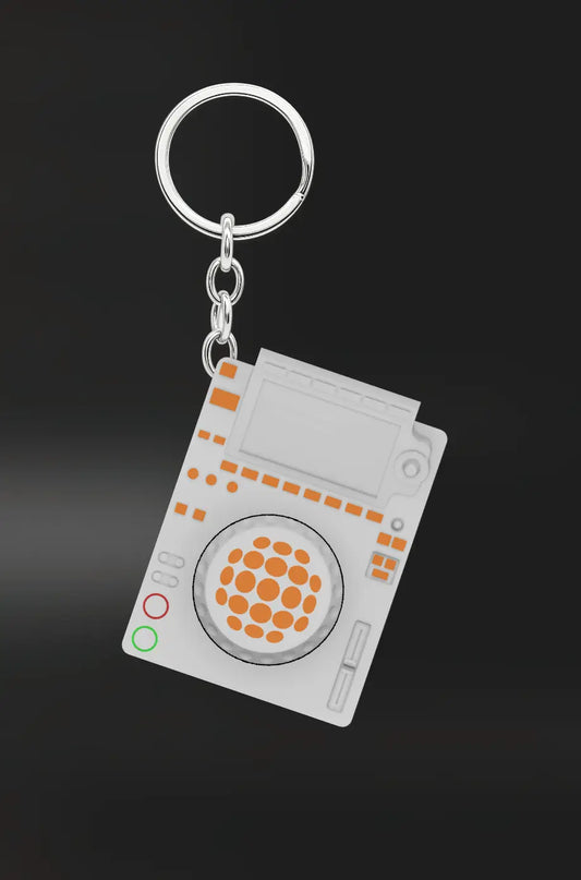 White Fidget Keychain