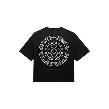 Sunburn core logo oversized tee (black)