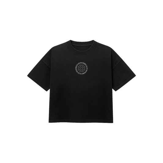 Sunburn core logo oversized tee (black)