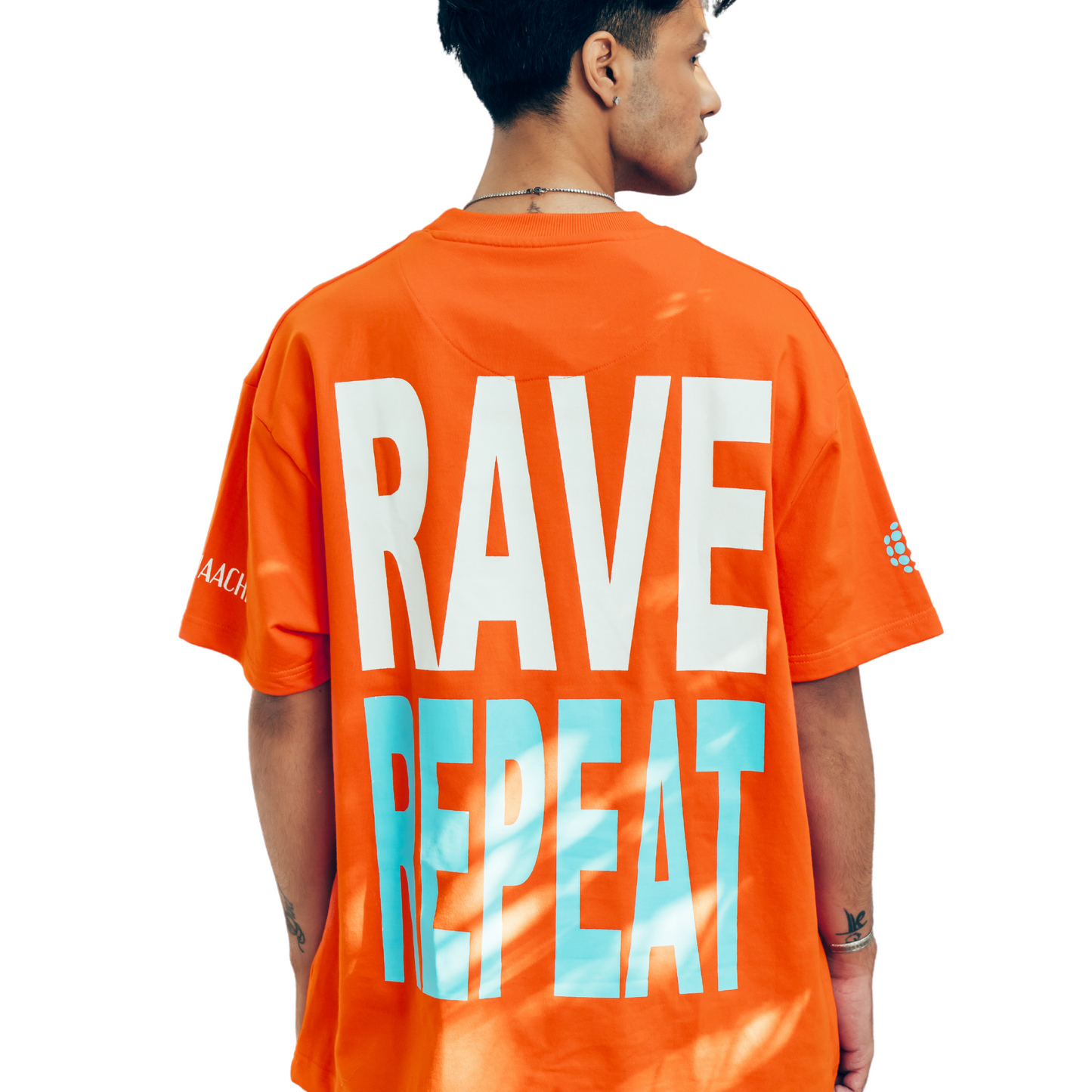 Eat Sleep Rave Repeat Orange T-shirt