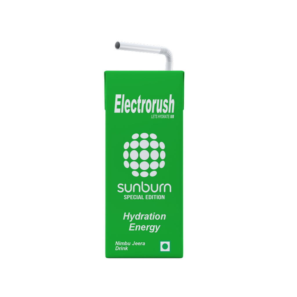 Electrorush X Sunburn special edition I hydration energy drink I Nimbu Jeera Flavour I 200ml Ready to drink