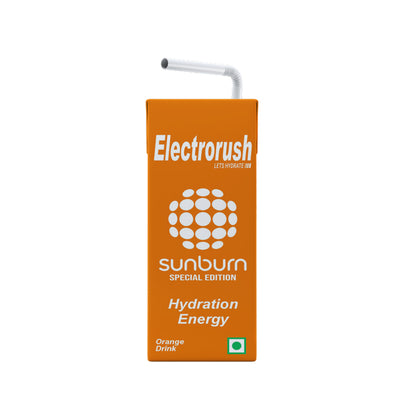 Electrorush X Sunburn Special Edition I Hydration Energy Drink I Orange Flavour I 200ml Ready to drink