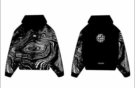 Monochromatic Fluid Hoodie II