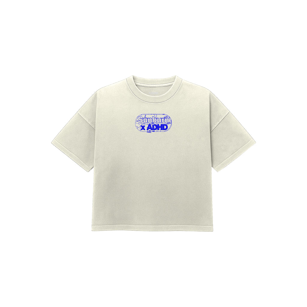 Rave responsibly oversized tee (off-white)