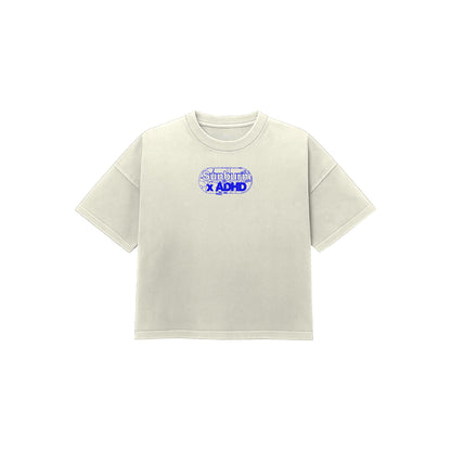 Rave responsibly oversized tee (off-white)