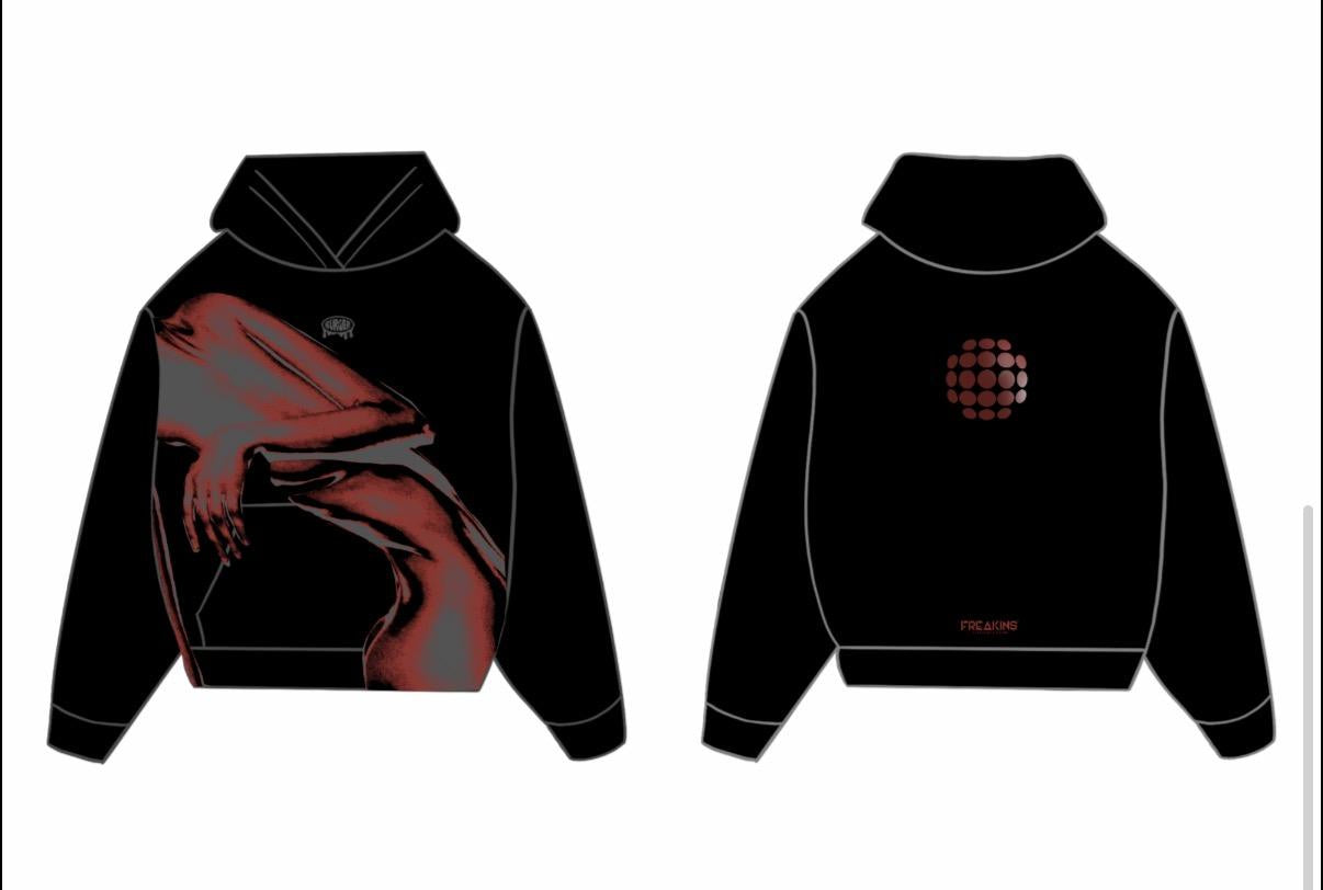 Red Lady Sculpture Hoodie