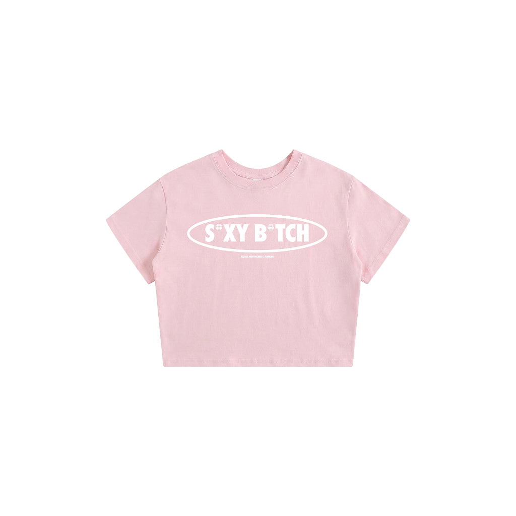 Sexy b*tch baby tee (baby pink)