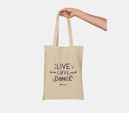 Sunburn Live Love Dance Tote Bag