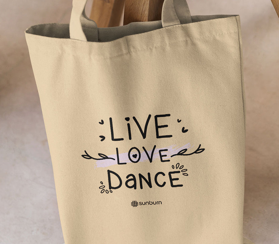 Sunburn Live Love Dance Tote Bag