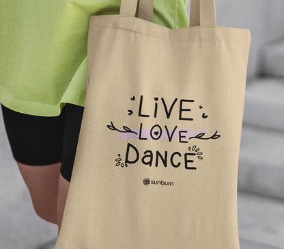 Sunburn Live Love Dance Tote Bag