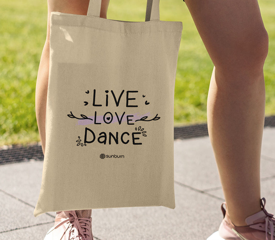 Sunburn Live Love Dance Tote Bag