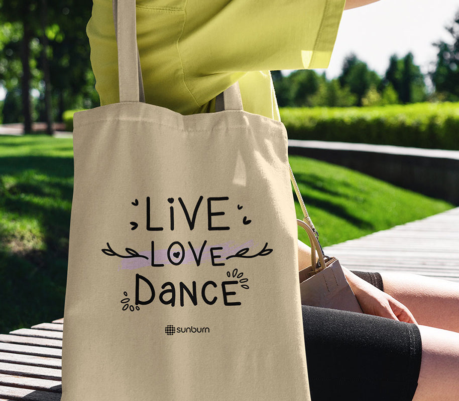 Sunburn Live Love Dance Tote Bag